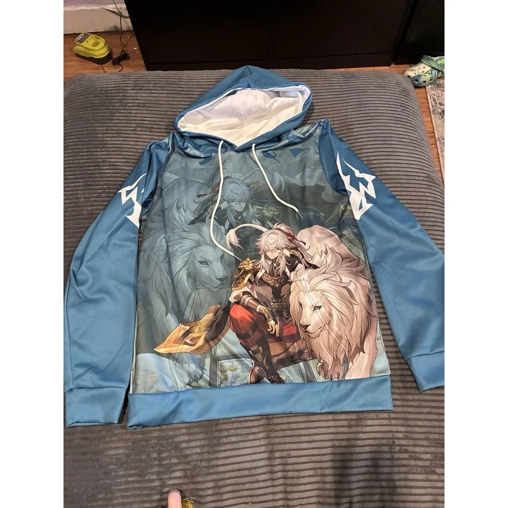 Honkai Star Rail Jing Yuan Hoodie Cosplay Life Anime Pullover Sweatshirt M NWT